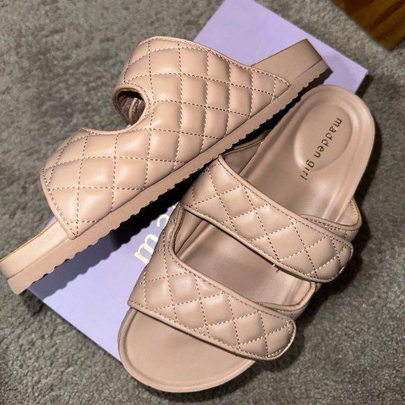 Madden Girl Quilted Velcro Sandals - Picture 1 of 4